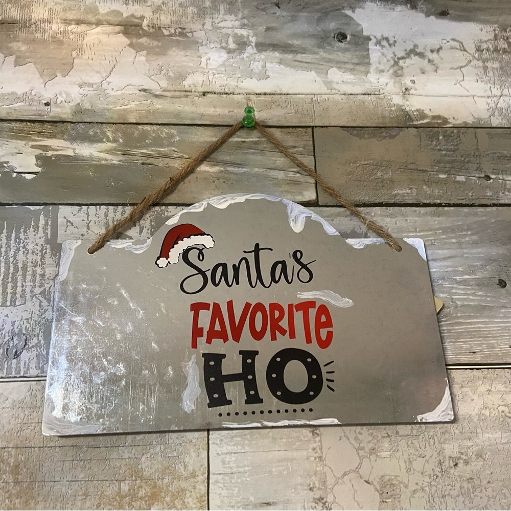 Christmas Decor plaque Signs Metal Funny Signs for Kitchen bar or any room,l
